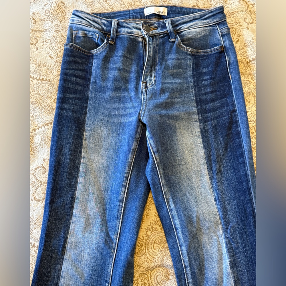 Vervet by Flying Monkey Patchwork Flare Jeans | S… - image 1